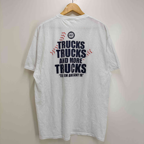 ポートアンドカンパニー PORT and COMPANY トラック 企業ロゴ プリント S/S クルーネック Tシャツ メンズ import:XL