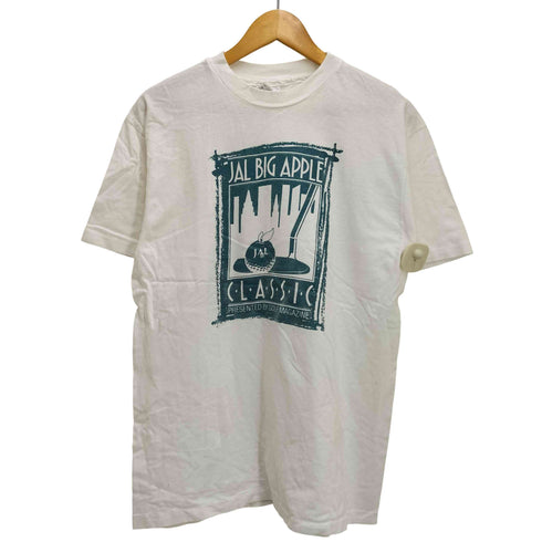ヘインズ Hanes 90S USA製 BEEFY ゴルフ 雑誌 プリント S/S クルーネック Tシャツ メンズ import:L