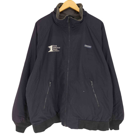 ランズエンド LANDS END 企業ロゴ 裏フリース ジップアップブルゾン メンズ JPN:XL