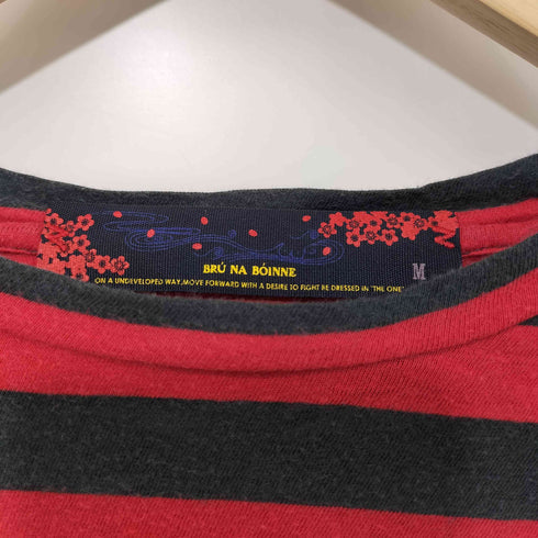 ブルーナボイン BRU NA BOINNE ボーダー L/S シャツ メンズ import:M