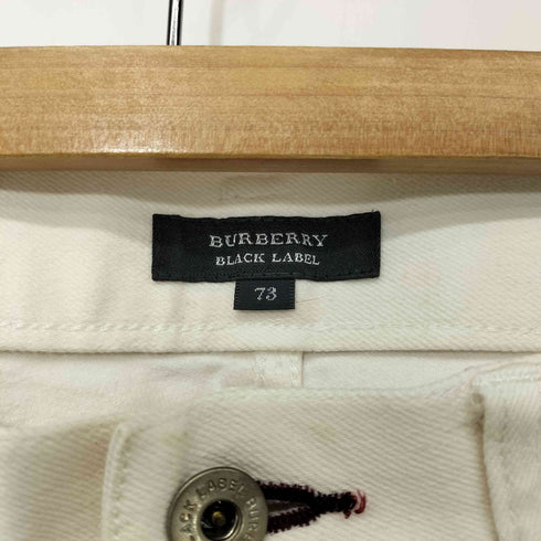 バーバリーブラックレーベル BURBERRY BLACK LABEL バックロゴ刺繍 ホワイトデニムパンツ レディース 73