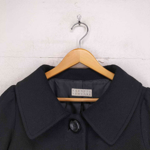 バーニーズニューヨーク BARNEYS NEWYORK アンゴラ ウール ステンカラーコート レディース 9AR