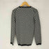 グッチ GUCCI Vネック ブロックチェック 市松模様 ニット 裾ロゴ archive メンズ JPN:M