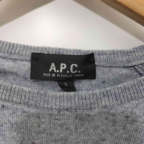 アーペーセー A.P.C. 90-00s フランス製 カシミヤ混 S/S ニットカットソー メンズ JPN:1