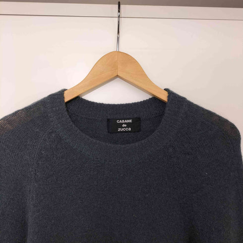 カバンドズッカ CABANE de ZUCCa モヘヤ混 クルーネック セーター メンズ JPN:M
