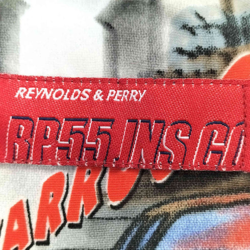 RP55 JNS CO オールオーバープリント オープンカラーシャツ メンズ L