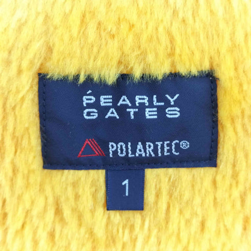 パーリーゲイツ PEARLY GATES POLARTEC ロゴ刺繍 S/S フリースジャケット レディース 1
