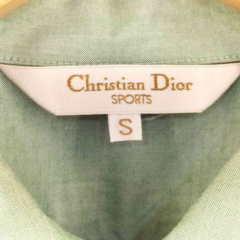 クリスチャンディオール Christian Dior コットン ダブルプレスト 半袖シャツ レディース S