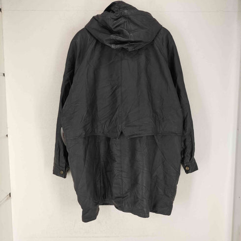 SEVENTH AVENUE レザーフーデッドコート BIG SIZE メンズ XXXL