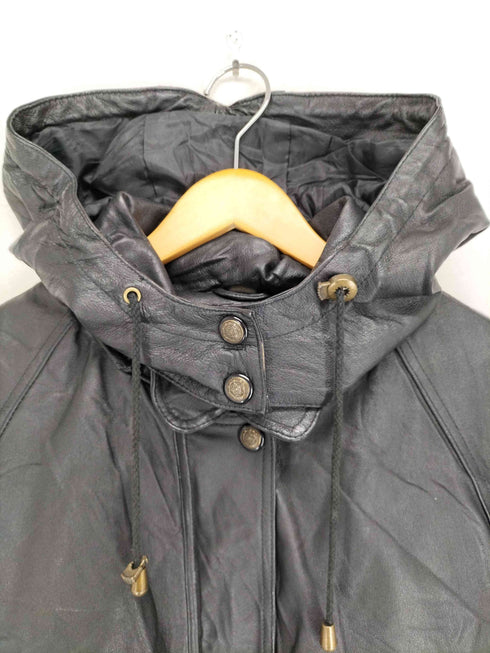 SEVENTH AVENUE レザーフーデッドコート BIG SIZE メンズ XXXL