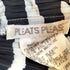 プリーツプリーズイッセイミヤケ PLEATS PLEASE ISSEY MIYAKE 90S 99SS 銀タグ プリーツ セーラーカラー バイアス ボーダー S/S トップス レディース JPN:3