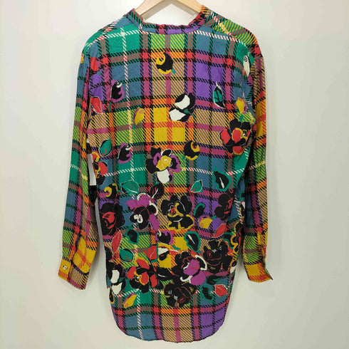 le sarte pettegole イタリア製 シルク100% 総柄 L/S ブラウス レディース EUR:42