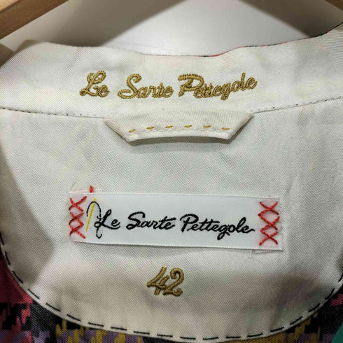 le sarte pettegole イタリア製 シルク100% 総柄 L/S ブラウス レディース EUR:42