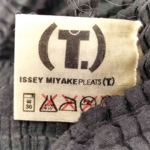 イッセイミヤケ ISSEY MIYAKE PLEATS(T) 00S 09AW ギャザー プリーツ S/S 半袖 トップス レディース JPN:M