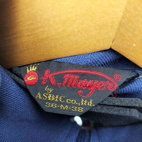 クリフメイヤー KRIFF MAYER 90s 刺繍ハーフジップシャツ メンズ M