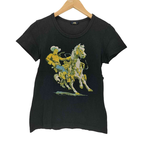 オゾンコミュニティー OZONE COMMYUNITY シングルステッチ プリントクルーネックTシャツ Y2K レディース