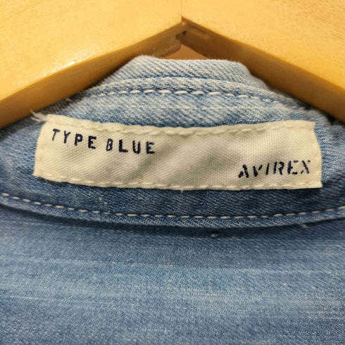 アヴィレックス AVIREX ワッペンデザイン L/S デニムシャツ メンズ import:S