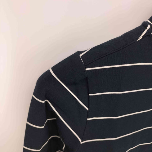 キャロウェイ Callaway 刺繍ロゴ ボーダーハイネックTシャツ レディース S