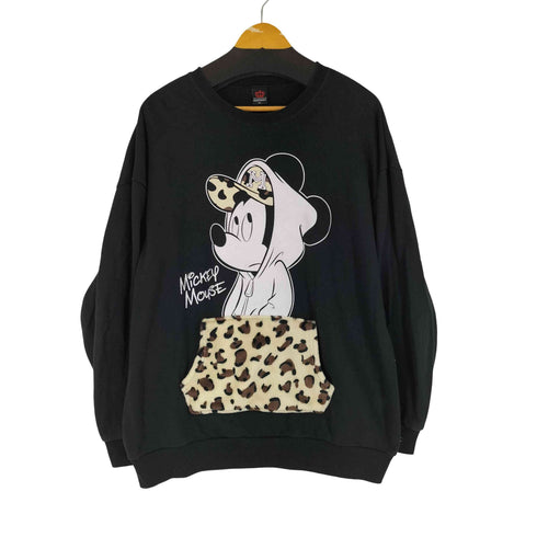 BABYDOLL キャラクタープリント ボアポケット スウェット メンズ import:XL