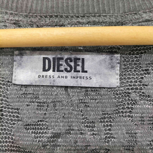 ディーゼル DIESEL レースデザイン Vネック ノースリーブワンピース レディース