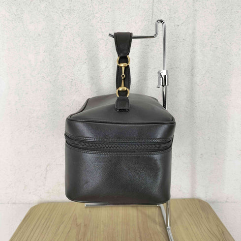グッチ GUCCI ホースビット バニティ レザー バッグ Horsebit leather bag レディース