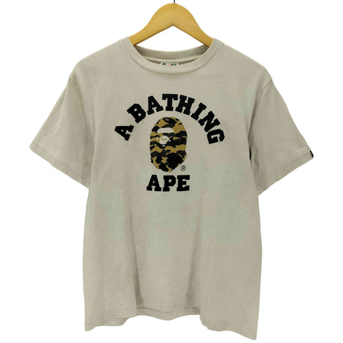 アベイシングエイプ A BATHING APE 1rst Camp College S/S 迷彩 カモ カレッジ Tシャツ メンズ JPN:M