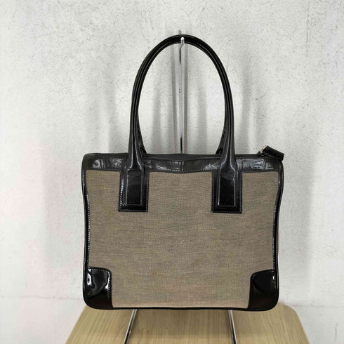 グッチ GUCCI キャンバス エナメル ハンドバッグ canvas enamel handbag レディース