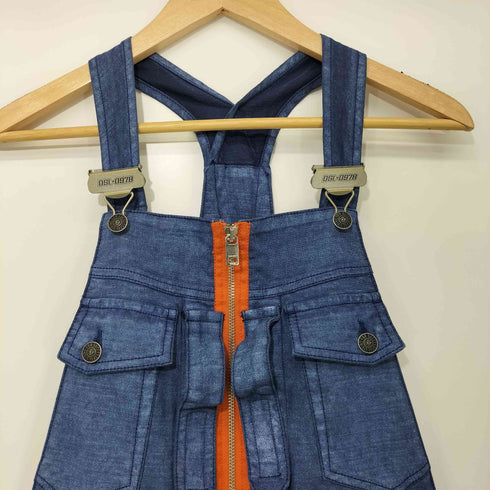 ディーゼル DIESEL フロントジップデニムサロペット レディース XS