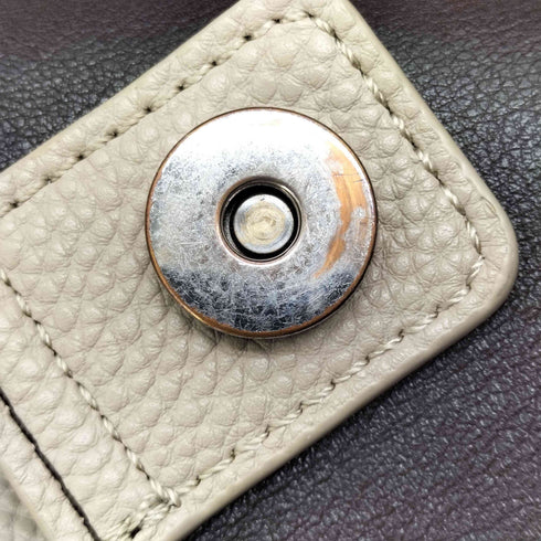 トプカピエフォル TOPKAPI EFOLE シボレザーショルダーバッグ バイカラー レディース