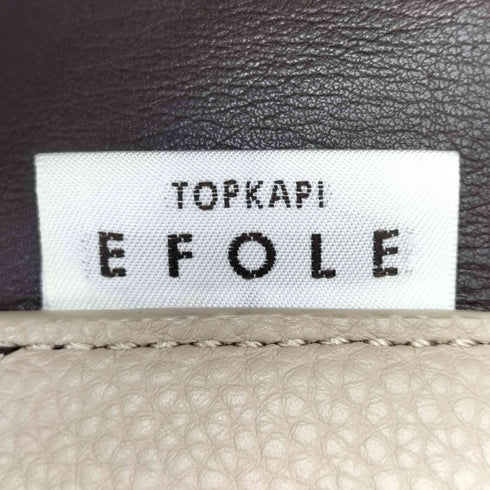 トプカピエフォル TOPKAPI EFOLE シボレザーショルダーバッグ バイカラー レディース