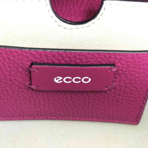 エコー ecco レザー テクスチャブロック ショルダーバッグ レディース