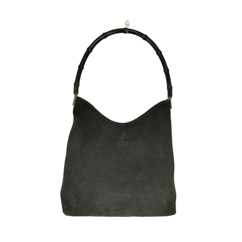 グッチ GUCCI バンブー スエード ハンドバッグ ワンショルダーバッグ bamboo suede handbag oneshoulderbag レディース