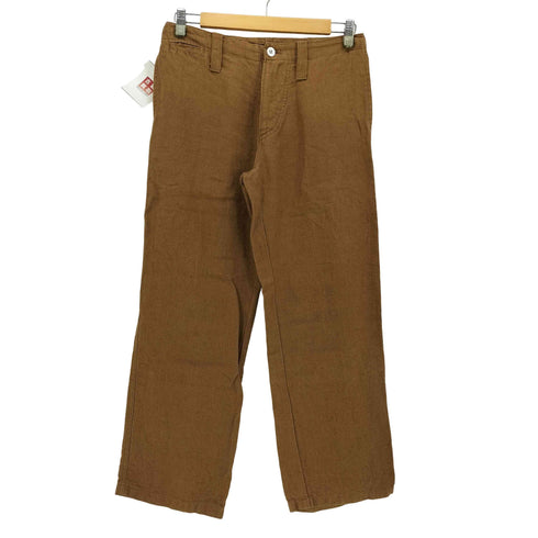 ヤーモ yarmo 英国製 ワイド ストレート シンチバック リネン パンツ レディース EUR:36