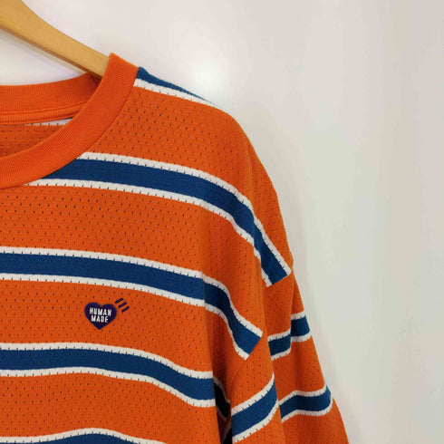ヒューマンメイド HUMAN MADE 24ss STRIPED MESH T-SHIRT メンズ XXL