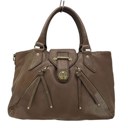 botkier カンガルーポケット レザーハンドバッグ レディース