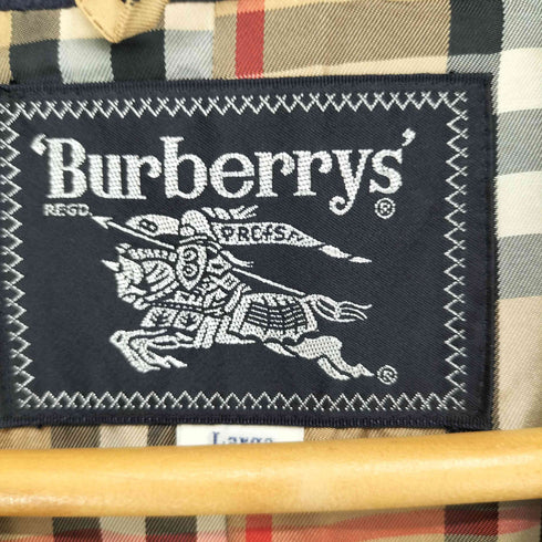 バーバリーズ BURBERRYS 裏地ノバチェック カシミヤ混 ウールガウン メンズ