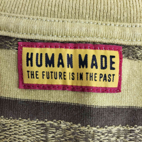 ヒューマンメイド HUMAN MADE 25ss Striped T-Shirt Yellow メンズ XXL