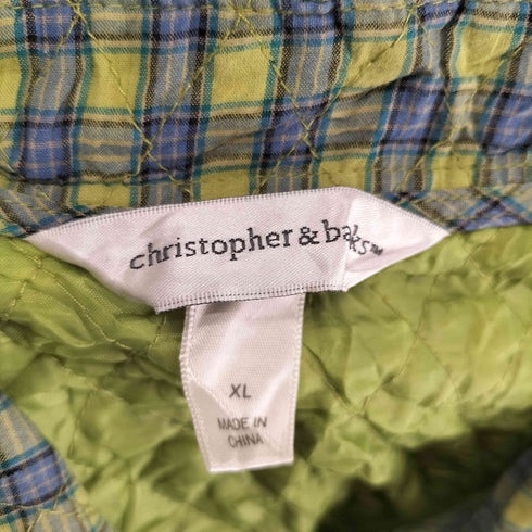Christopher&Banks クリストファーバンクス シティ チェック スナップボタン ベスト Y2K レディース XL