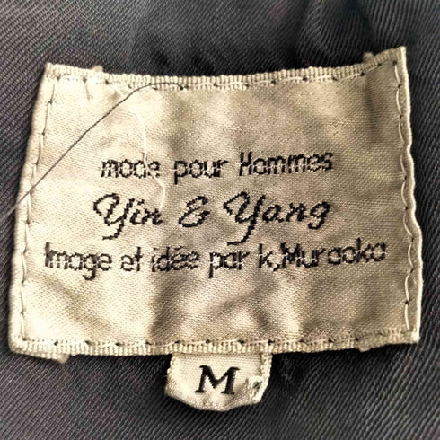 YIN & YANG SUEDE ジャケット ボタンレス メンズ M