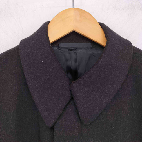 アルマーニコレツィオーニ ARMANI COLLEZIONI ヴァージンウール 比翼 ステンカラーコート メンズ