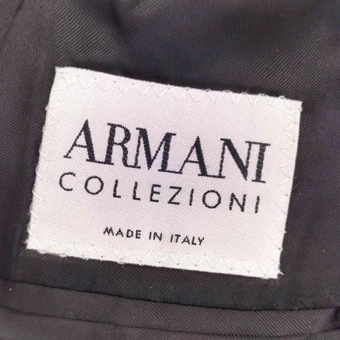 アルマーニコレツィオーニ ARMANI COLLEZIONI ヴァージンウール 比翼 ステンカラーコート メンズ