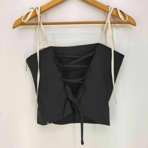 CLOUDEMOTION fiancee satin & back eyelet top 2C レディース FREE