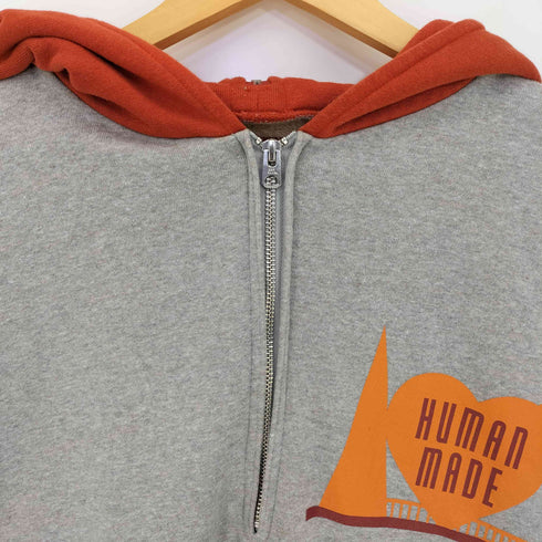 ヒューマンメイド HUMAN MADE 25ss Half-Zip Hoodie Gray メンズ XXL