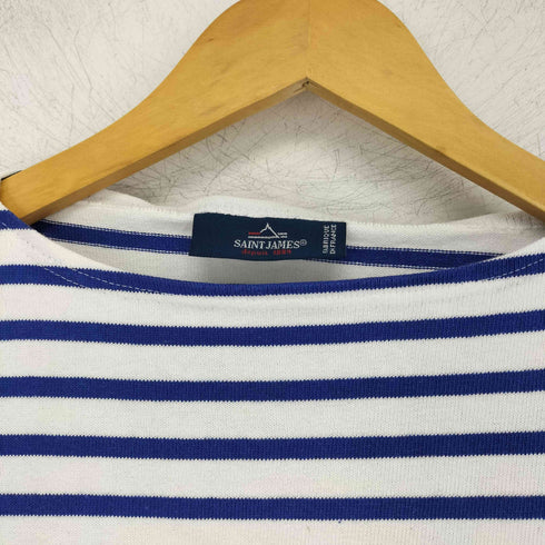 セントジェームス SAINT JAMES ボーダー柄 ボートネック 長袖 カットソー レディース 36