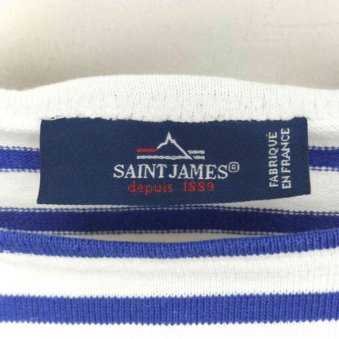 セントジェームス SAINT JAMES ボーダー柄 ボートネック 長袖 カットソー レディース 36