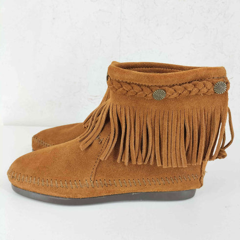 ミネトンカ Minnetonka ハイトップ バックジップ ショートブーツ レディース 5