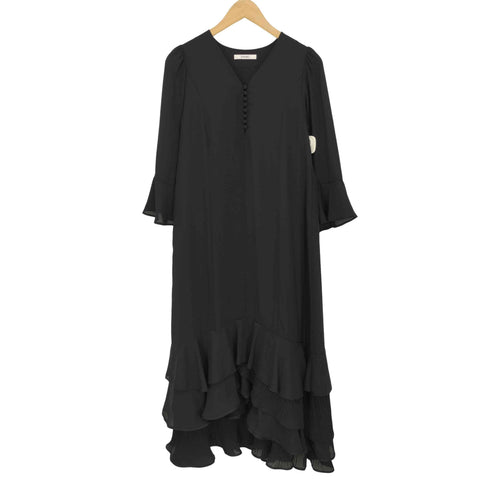 スナイデル snidel シフォンフリルロングワンピース レディース JPN:1