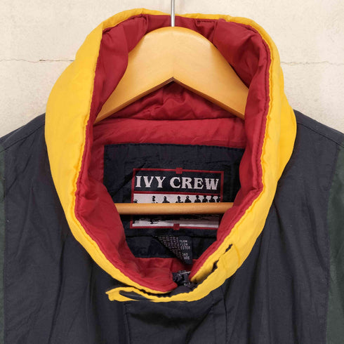 IVY CREW マルチカラー ナイロン 中綿ジャケット メンズ JPN:M