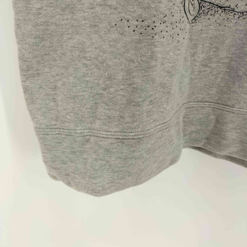 ツモリチサト TSUMORI CHISATO ラメ加工 フロッキープリント スウェット S/S ワンピース レディース JPN:M