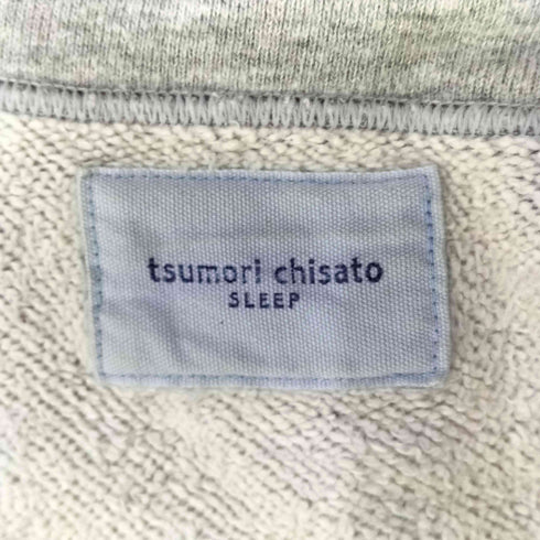 ツモリチサト TSUMORI CHISATO ラメ加工 フロッキープリント スウェット S/S ワンピース レディース JPN:M